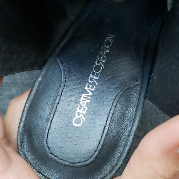 Black Leather creative recreation heel - Picture 2 of 4